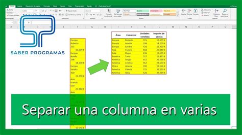 Excel TRUCO Pasar Datos De Una COLUMNA A VARIAS Separar Datos De Columna YouTube