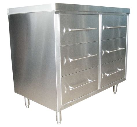 6 Drawer Stainless Steel Cabinet, 1000 x 610 x 900mm high - Brayco