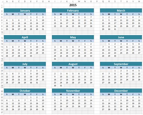 Free Excel Calendar Template Download Excelsupersite