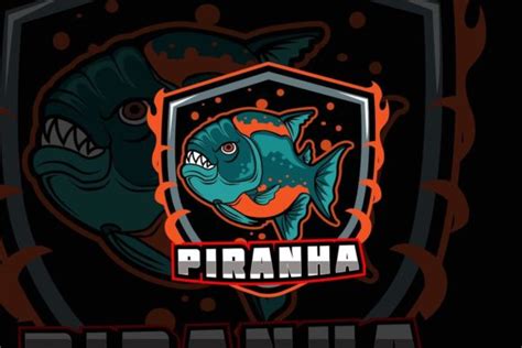 Piranha E Sport Logo Design Graphic By Triplethreegraphic · Creative