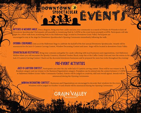 Downtown Spooktacular Halloween 2022 City Of Grain Valley Missouri