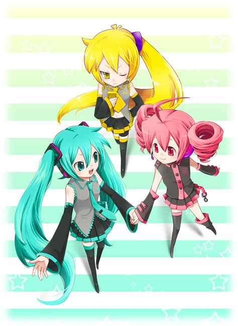 Vocaloid Hatsune Miku Utauloid Akita Neru And Kasane Teto