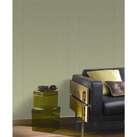Graham And Brown Fabric Spring Green Vinyl Textured Solid Wallpaper In