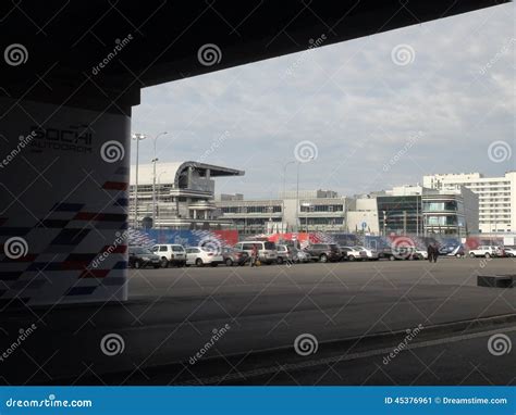 Parking On The Square Near The Main Grandstand Competition Sochi
