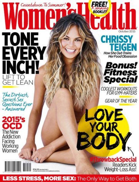Chrissy Teigen Womens Health Magazine October 2015 Cover Photo