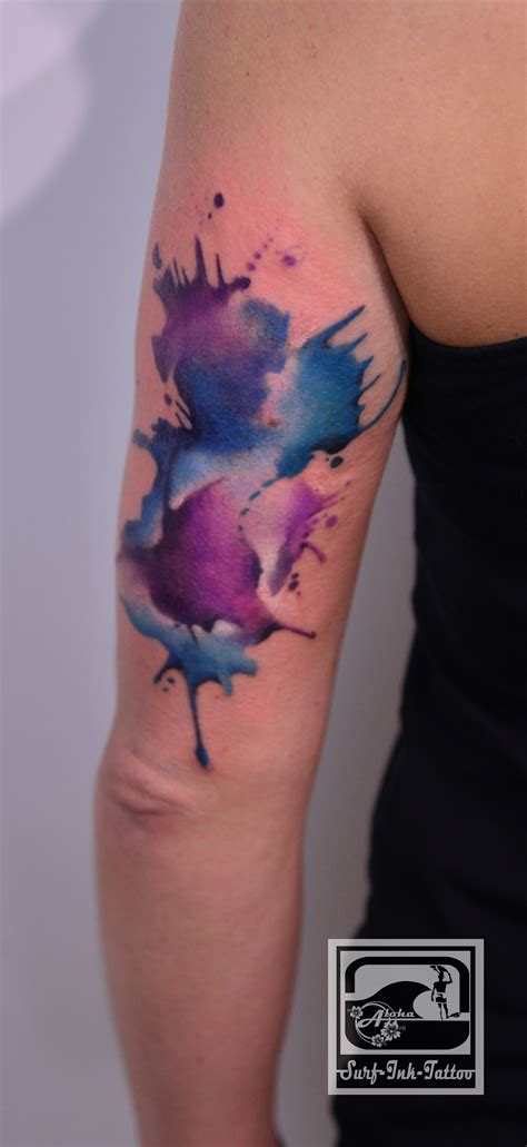 watercolor tattoo splash tattoo color tattoo splatter tattoo watercolor watercolour tattoo