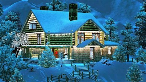 Christmas Cabin Wallpapers Top Free Christmas Cabin Backgrounds Wallpaperaccess