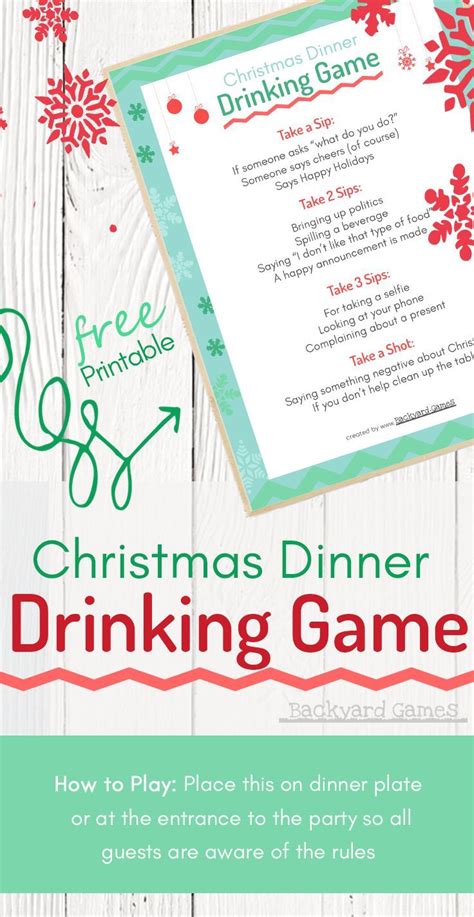 Christmas Dinner Drinking Game This Will Spice Up Your Christmas Party