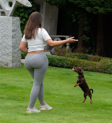 Lauren Goodger Playing With Her Do At A Park In Essex