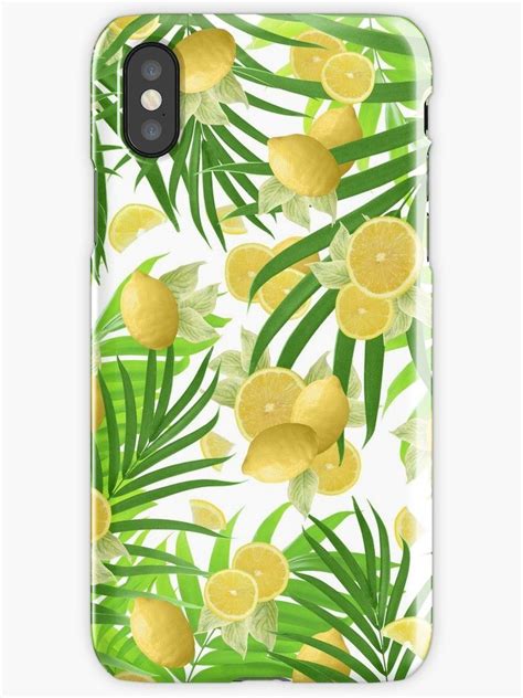 Summer Lemon Twist Jungle 2 Tropical Decor Art Iphone Cases