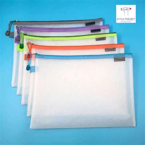 A4 And A5 High Quality Mesh Bag With Zipper Waterproof Document Bagpouch