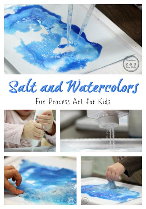 Explore What Happens At The Art Table When You Drop Watercolors On Salt