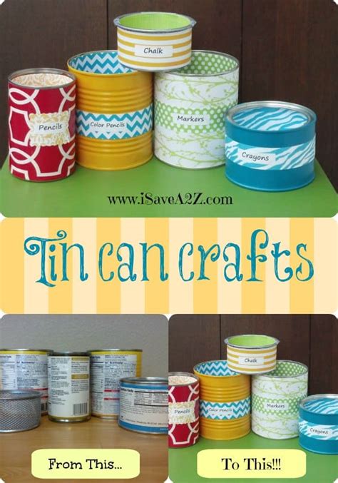 Tin Can Crafts Super Easy To Make And Inexpensive Too