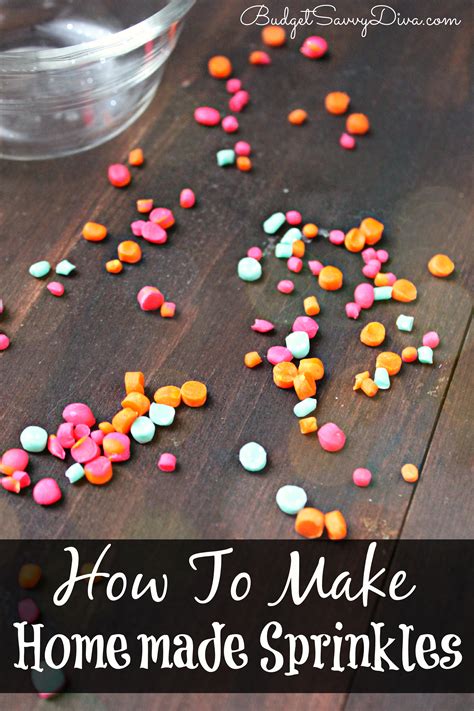 How To Make Homemade Sprinkles Recipe Budget Savvy Diva