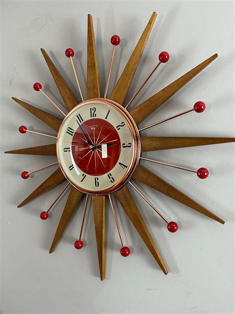 Royale Starburst Clocks Uk Mid Century Modern Made Today Copyright