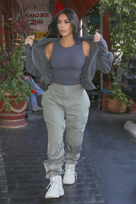 Kim Kardashian In A White Sneakers Was Spotted Out In Calabasas 1002