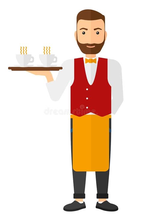 Clipart Waiter With Tray