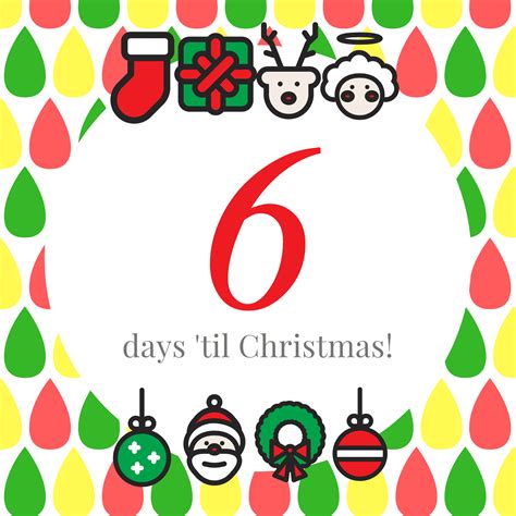 Countdown 6 Days Before Christmas