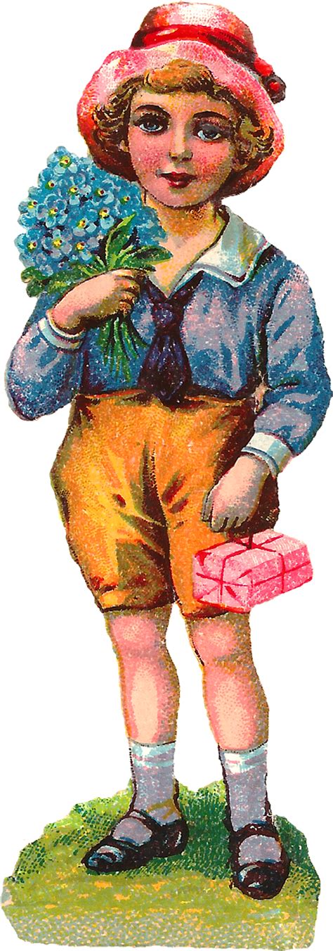 Download Clipart Of A Vintage Boy Clipartkey