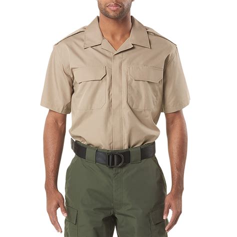 511 Tactical Mens Cdcr Line Duty Short Sleeve Shirt Khakitan