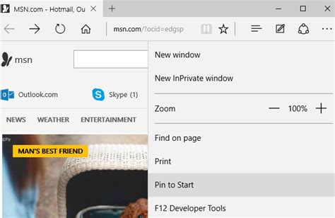 How To Pin Website To Windows 10 Start Menu From Edge Browser Simplehow