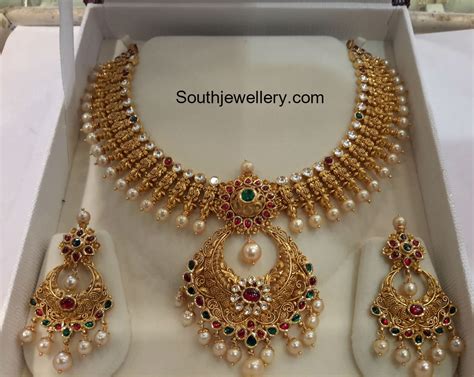 Antique Kundan Necklace Indian Jewellery Designs