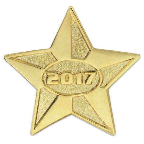 Pinmarts 2017 Year Gold Star Class Of School Graduation Lapel Pin