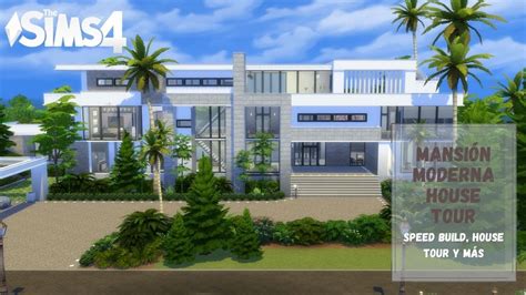Sims 4 🏠 MansiÓn Moderna House Tour Base Game No Cc Youtube