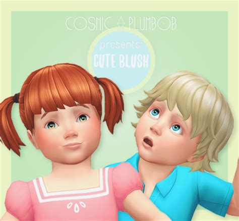 Sims 4 Ccs The Best Blush Toddler By Cosmicplumbob
