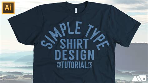 Simple Type T Shirt Design In Adobe Illustrator Tutorial Youtube