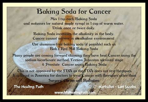 Baking Soda For Cancer Come To Dr Brown Pinterest