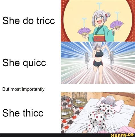 She Do Trlcc She Quicc She Thlcc Ifunny Anime Memes Anime Funny