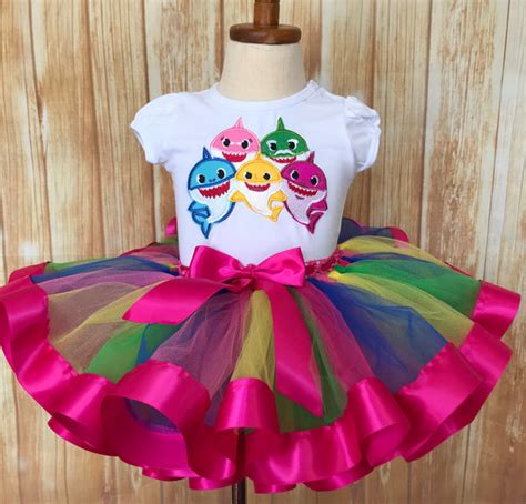 Baby Shark Birthday Outfit Baby Shark Tutu Set Baby Shark Little