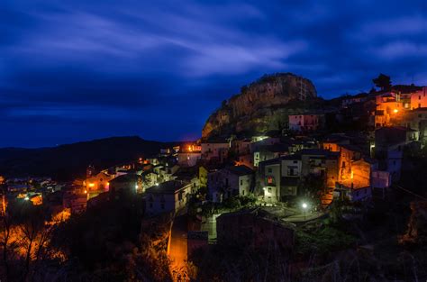 Strait of Messina, Sicily, Calabria, Mediterranean, sky, lights, Italy