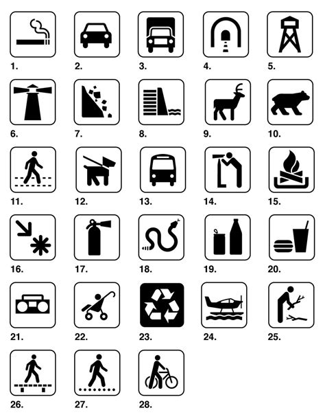 Recreation Symbols General Symbols Positive Symbols And Meanings