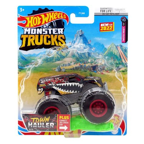 Buy New Hot Wheels Monster Trucks Town Hauler Twisted Tredz 1 64 Scale