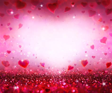 Download Glitter Pink Love Romantic Artistic Heart 4k Ultra Hd Wallpaper