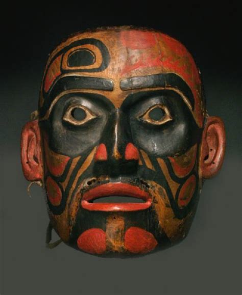 Bella Bella Ceremonial Mask Pacific Northwest Coast Native American Indian Art Haida Kunst