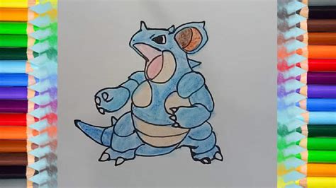 how to draw nidoqueen from pokemon pokemon drawing