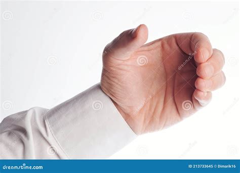 Human Palm In Grab Pose Stock Image Image Of Background 213733645
