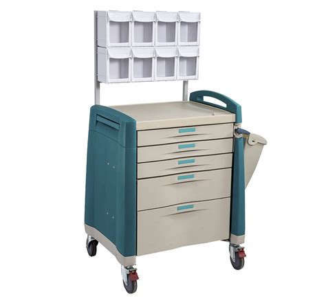 Anesthesia Cart With Multi Bin Organizer