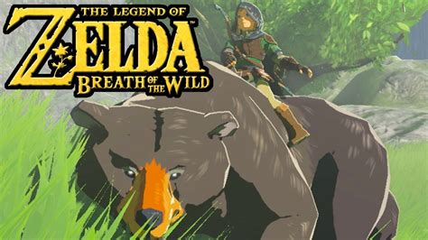 The Legend Of Zelda Breath Of The Wild Switch Gameplay Bear Riding