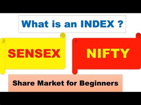 Sensex Nifty All About Index Share Market Basics For Beginners