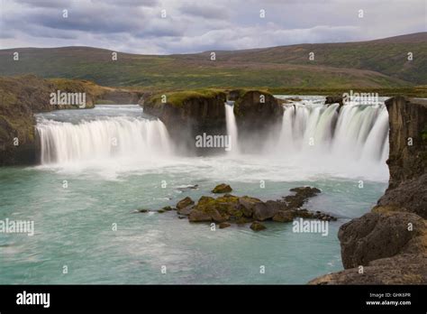 Godafoss Waterfall Near Akureyri Iceland Stock Photo Alamy