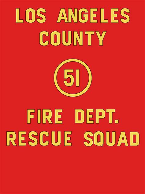 Emergency Squad 51 Door T Shirt By Auntysocial Redbubble
