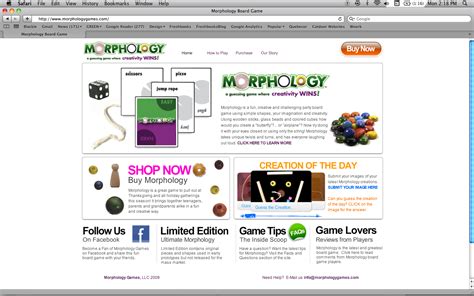 Windmiller Design Group Morphology Games Website Has Launched