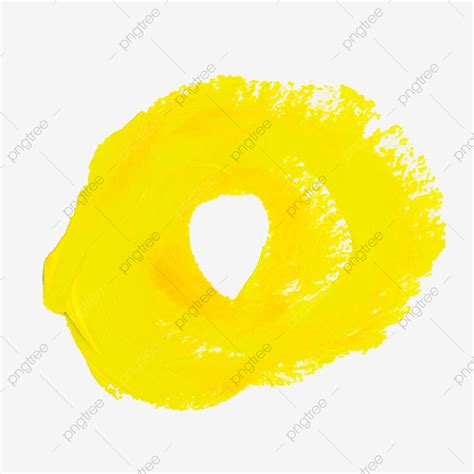 Paint Brushes Clipart Vector Yellow Circle Brush Painting Drawing