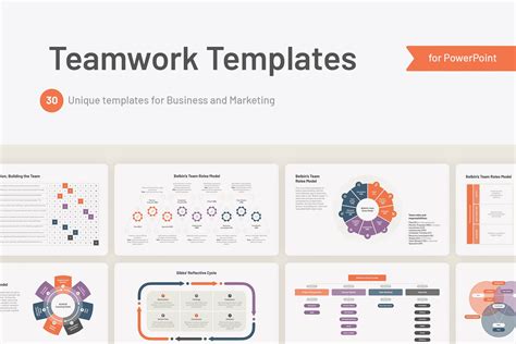Teamwork Powerpoint Templates Models And Strategies Creative Market