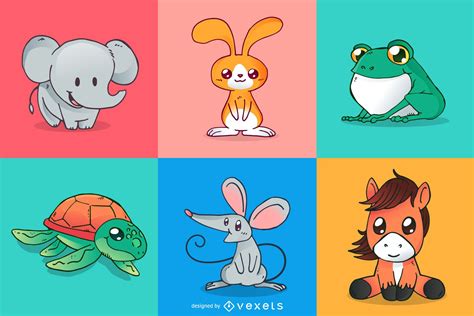 Ilustracion De Animales De Dibujos Animados De Mundo Y Mas Vectores Images