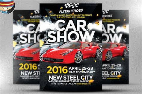 Free Editable Car Show Flyer Templates Designtube Creative Design